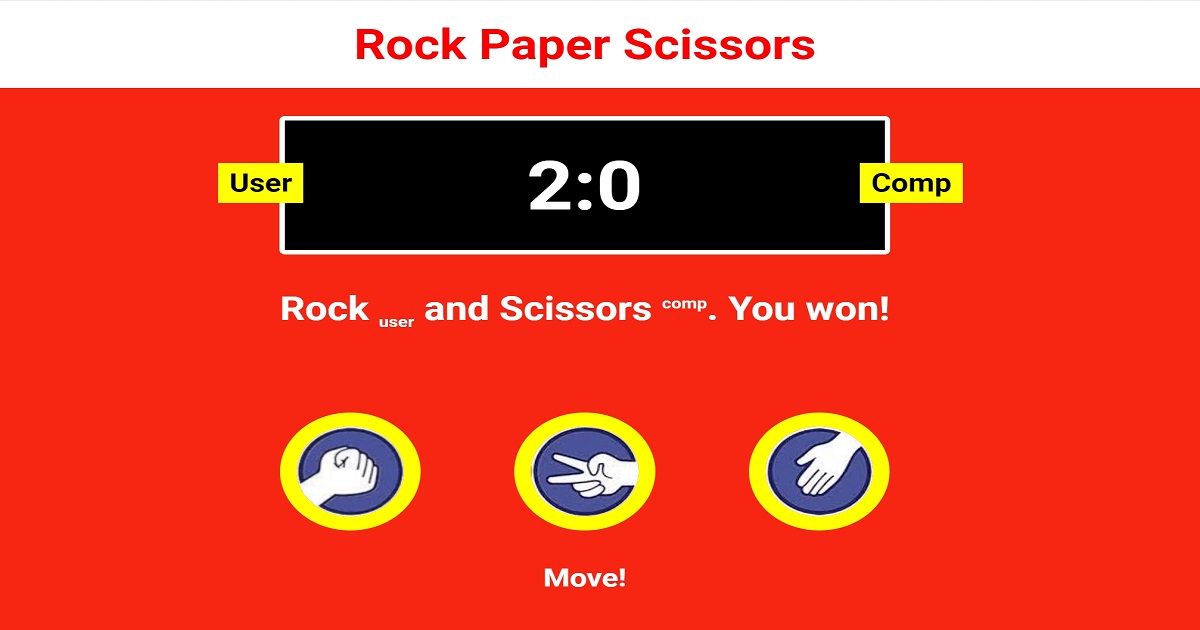 Rock Scissors Paper game